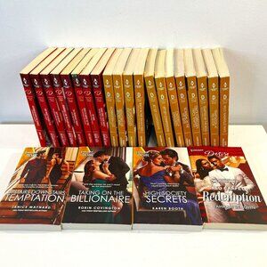 Lot of 24 "Harlequin Desire" Paperback Romance Novels - Excellent condition!